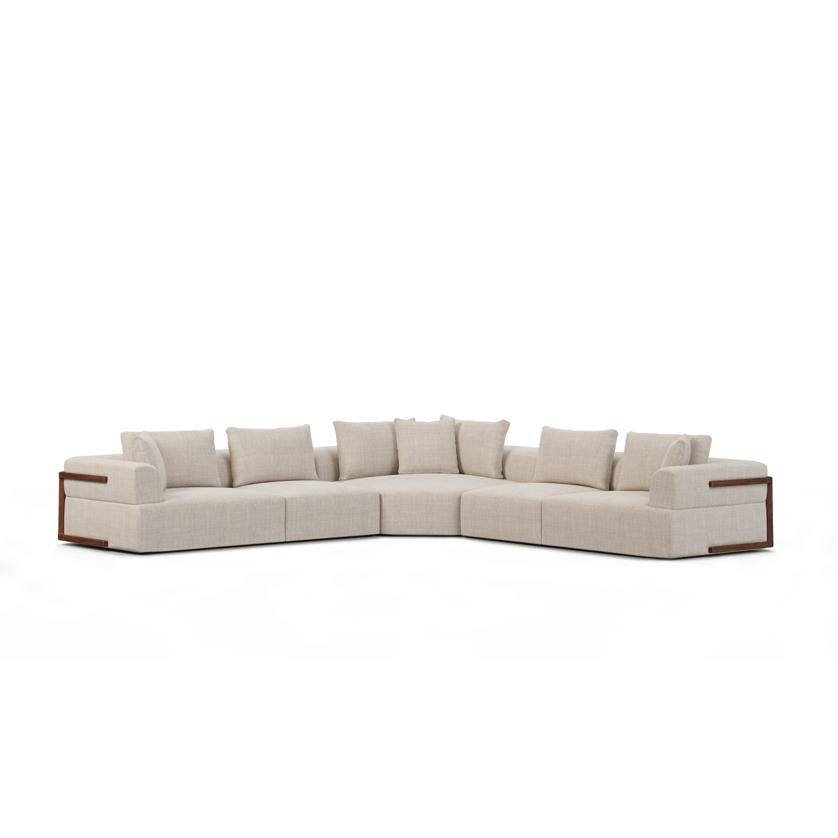 Warner Oatmeal 3 Piece Sofa Set w/Corner Piece from Mercana - Luna Furniture