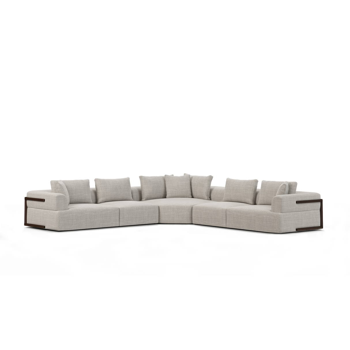 Warner Gray 3 Piece Sofa Set w/Corner Piece from Mercana - Luna Furniture