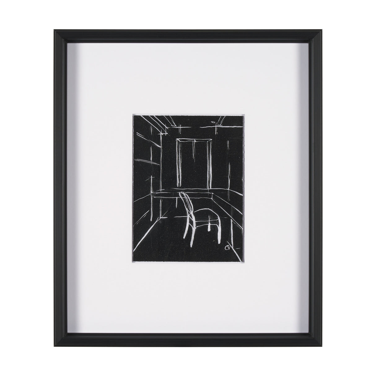 Interior Sketch II by Mercana Studio a Hand Embellished Framed Art Print Matted under Glass from Mercana - Luna Furniture