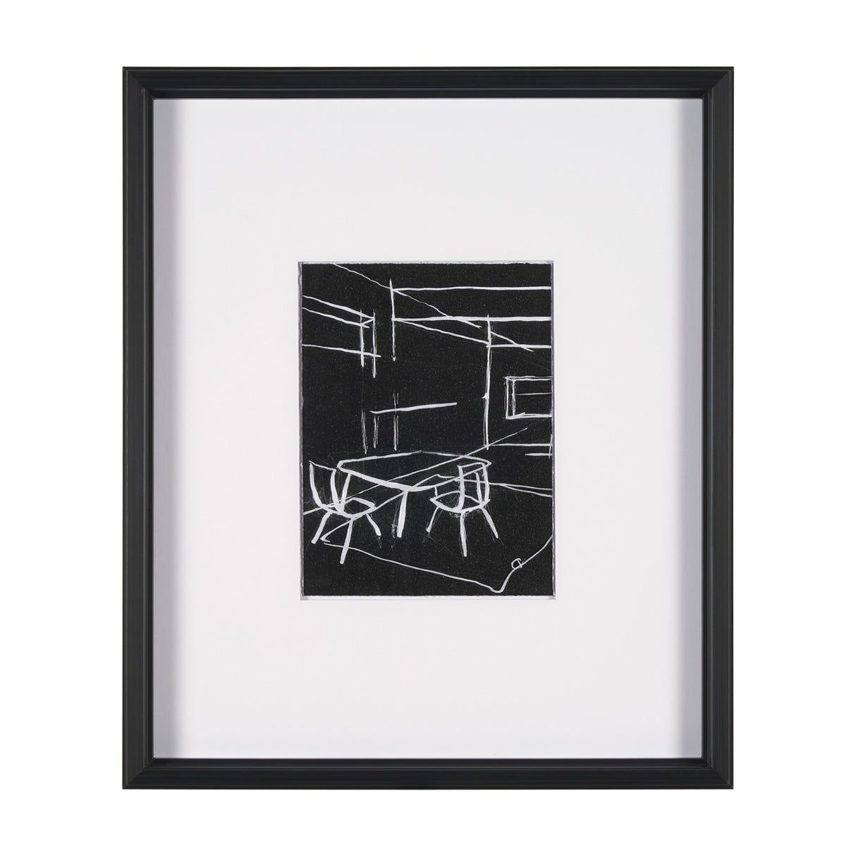 Interior Sketch III by Mercana Studio a Hand Embellished Framed Art Print Matted under Glass from Mercana - Luna Furniture