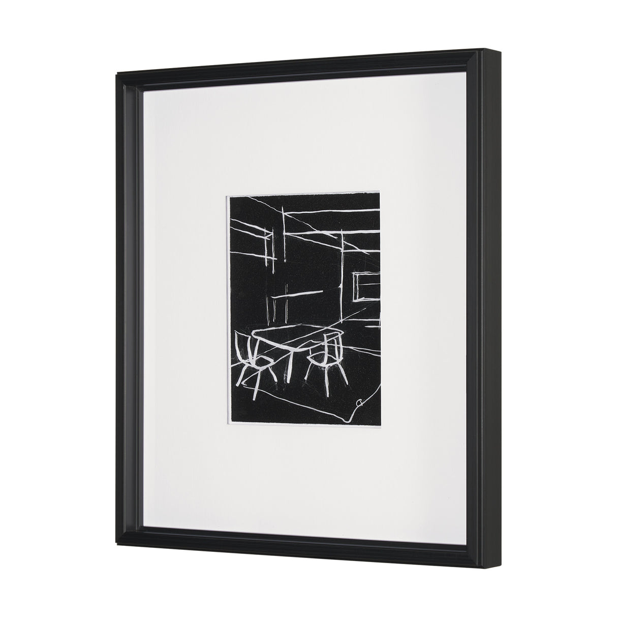 Interior Sketch III by Mercana Studio a Hand Embellished Framed Art Print Matted under Glass from Mercana - Luna Furniture