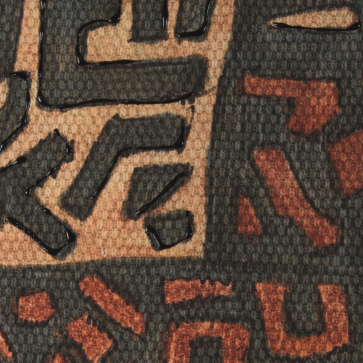 Mud Cloth Tapestry II by Mercana Studio a Hand Embellished Framed Art Print Matted under Glass from Mercana - Luna Furniture
