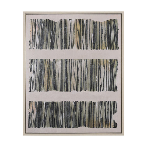 Strand by Mercana Studio a Hand Embellished Textured Framed Canvas