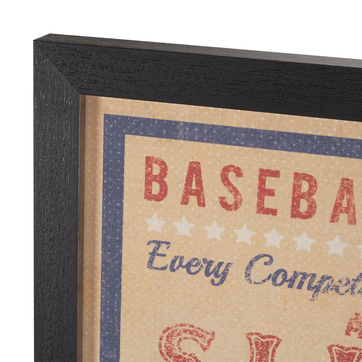 Play Ball by The Vintage Collection a Hand Embellished Framed Art Print from Mercana - Luna Furniture