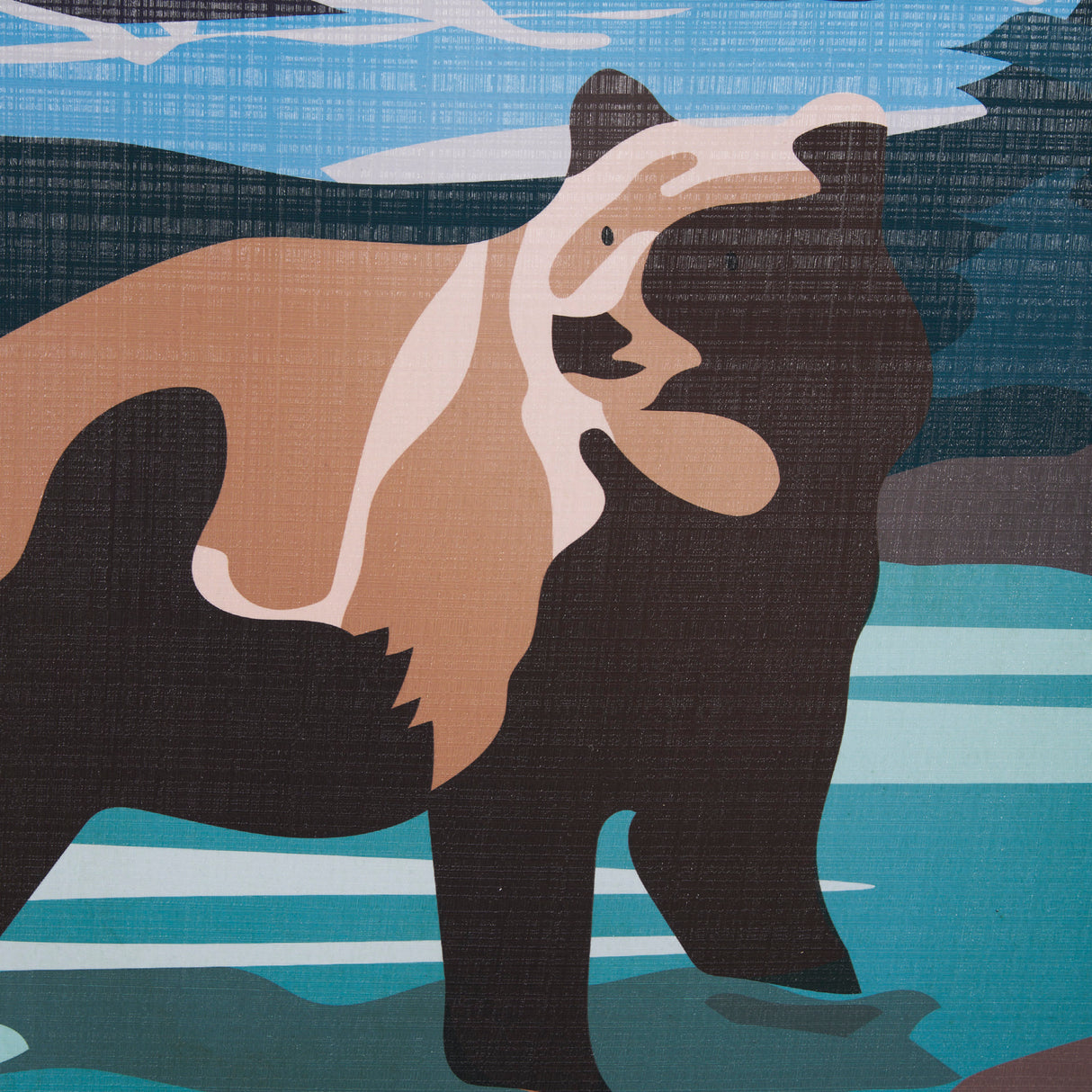 Alaska Go USA (L) by Mercana Studio a Hand Embellished Decograph Framed Art Print from Mercana - Luna Furniture