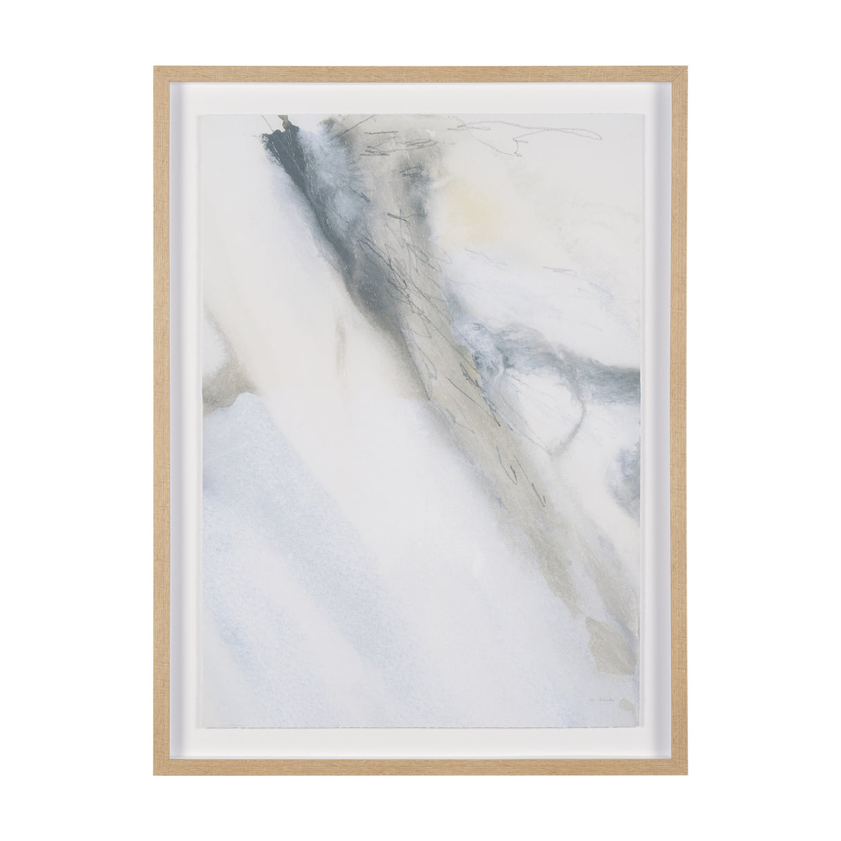 Retreating Tide II by Ira Havuka a Hand Embellished Framed Art Print Matted under Glass from Mercana - Luna Furniture