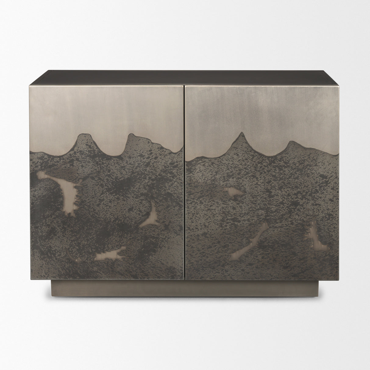 Roxdale Acid Washed Iron Metal Accent Cabinet from Mercana - Luna Furniture