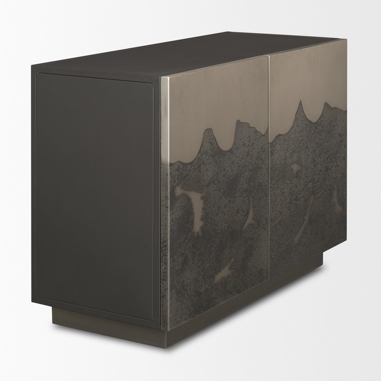 Roxdale Acid Washed Iron Metal Accent Cabinet from Mercana - Luna Furniture