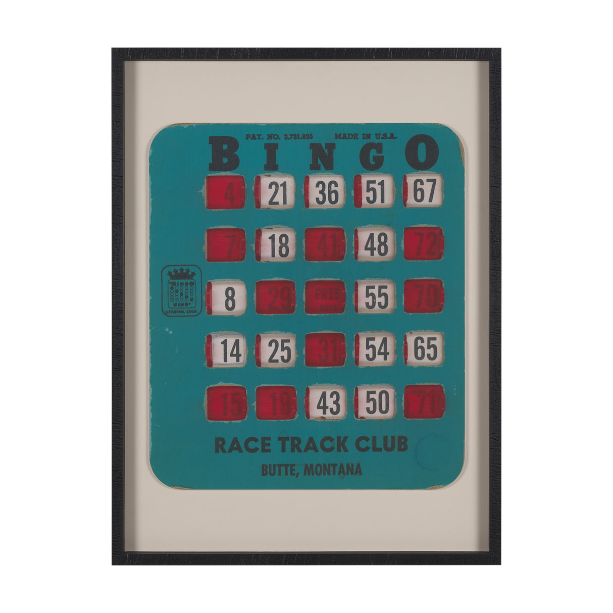 Chasing Numbers II by Zap Studio a Framed Art Print Matted under Glass from Mercana - Luna Furniture