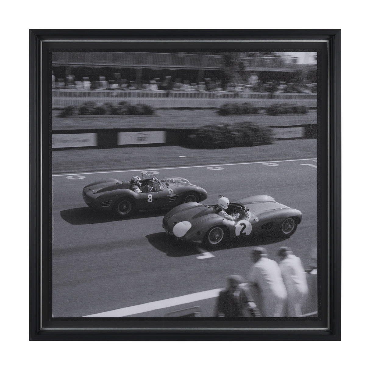 Race Day - Qualifying by Ben Wood a Hand Embellished Framed Photo Art Print Matted under Glass from Mercana - Luna Furniture