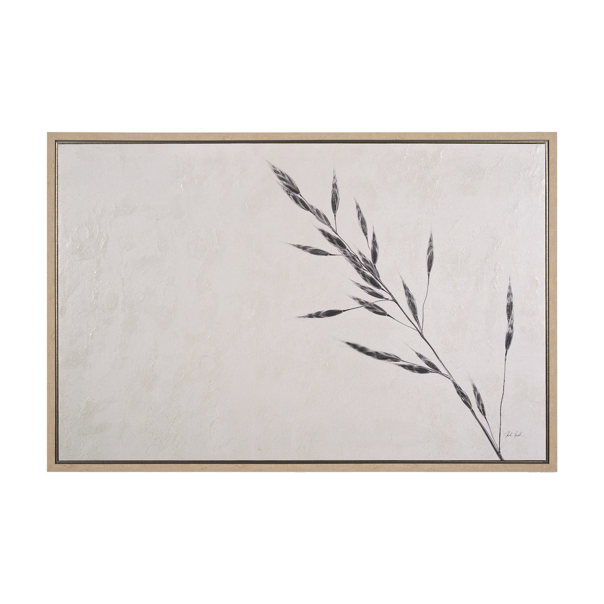 Wheat Grass III by Mercana Studio a Hand Embellished Textured Framed Canvas from Mercana - Luna Furniture