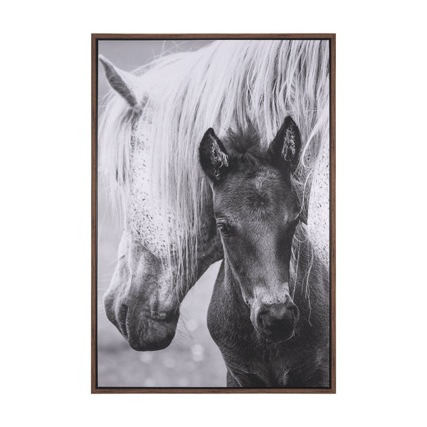 The Foal by Mercana Studio a Hand Embellished Textured Framed Canvas