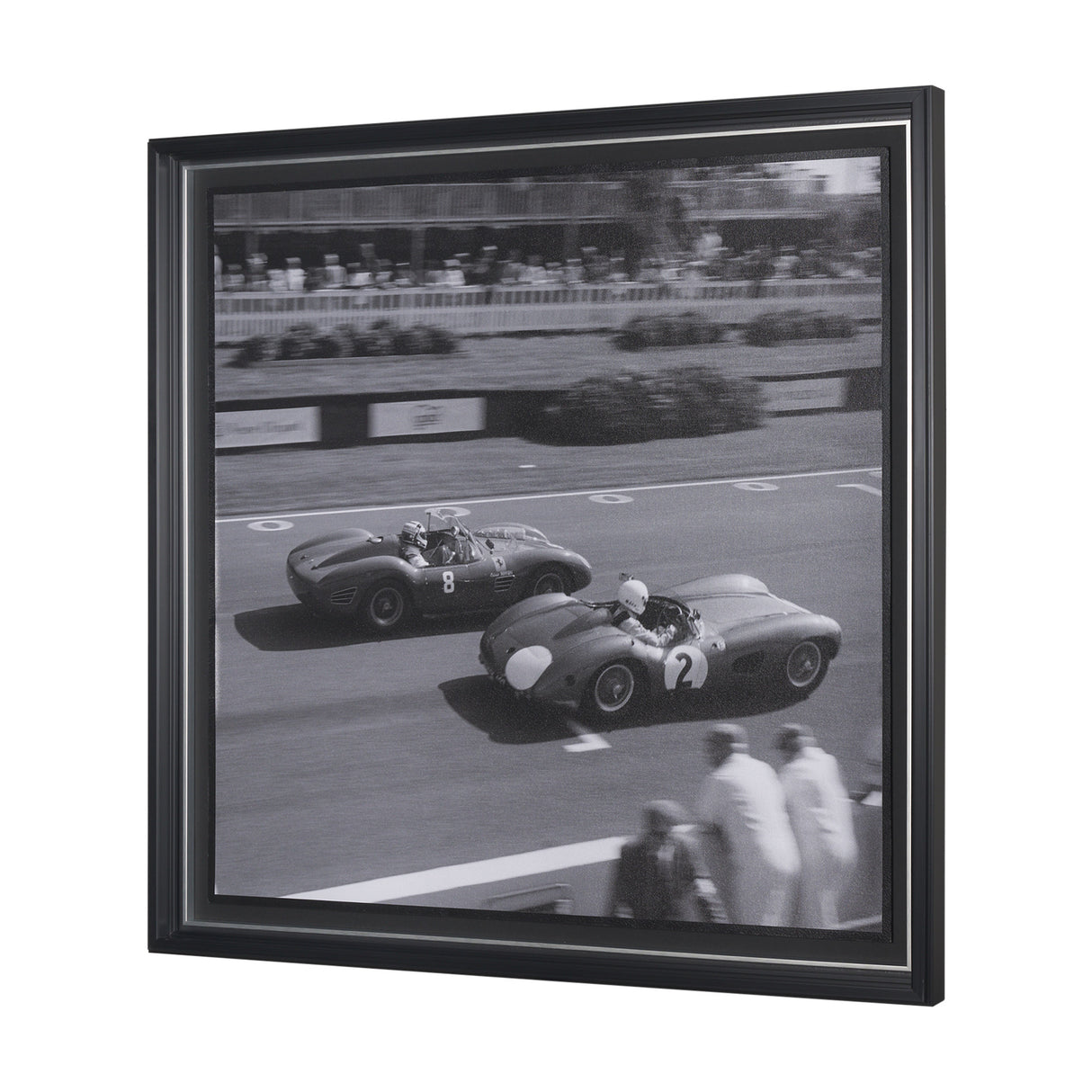 Race Day - Qualifying by Ben Wood a Hand Embellished Framed Photo Art Print Matted under Glass from Mercana - Luna Furniture