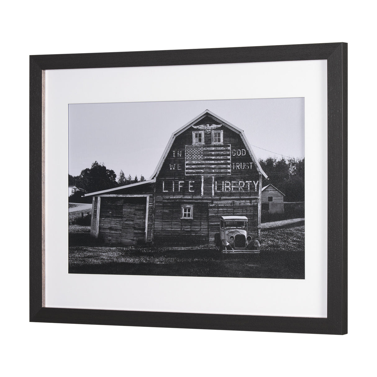 In God We Trust by David Reams a Hand Embellished Framed Photo Art Print Matted under Glass from Mercana - Luna Furniture