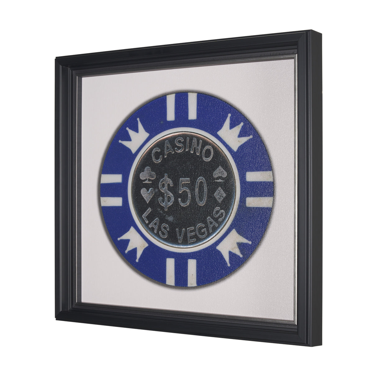 Casino 50 Dollar Vegas Poker Chip By Zap Studio Framed Art Photograph Print under Glass from Mercana - Luna Furniture