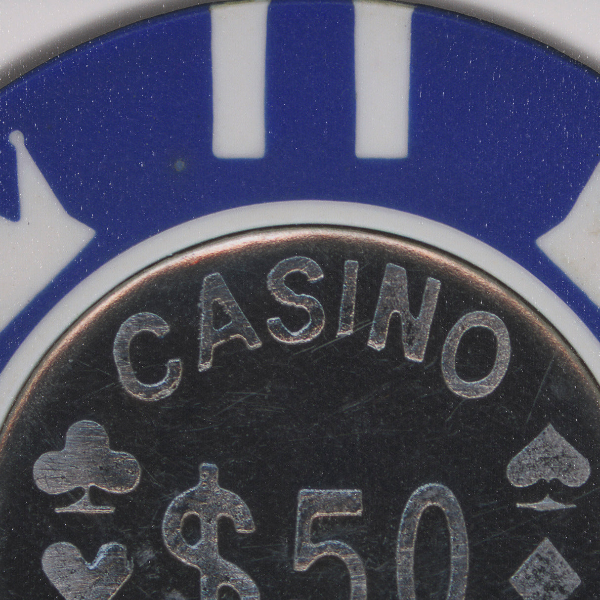 Casino 50 Dollar Vegas Poker Chip By Zap Studio Framed Art Photograph Print under Glass from Mercana - Luna Furniture