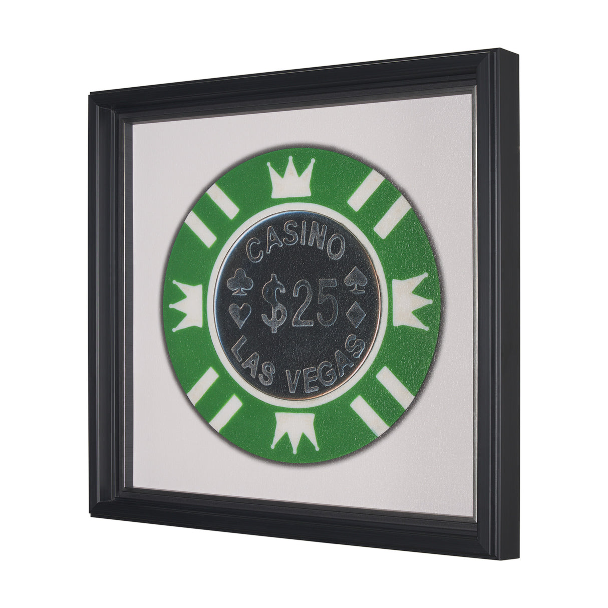 Casino 25 Dollar Vegas Poker Chip By Zap Studio Framed Art Photograph Print under Glass from Mercana - Luna Furniture