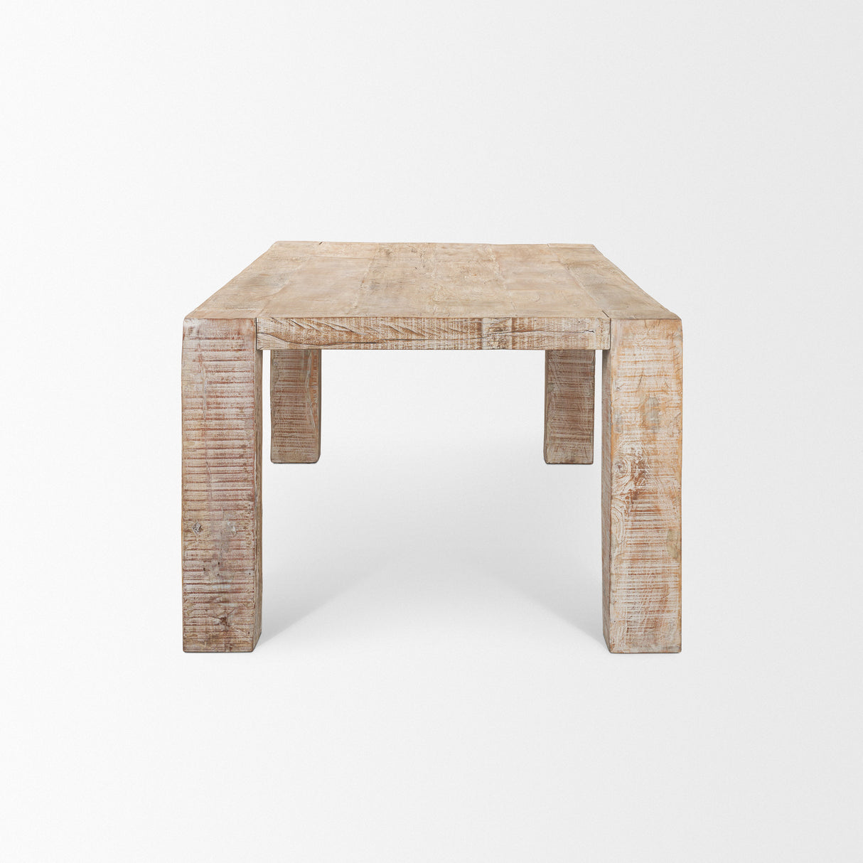 McArthur 84" Whitewash Reclaimed Wood Dining Table from Mercana - Luna Furniture