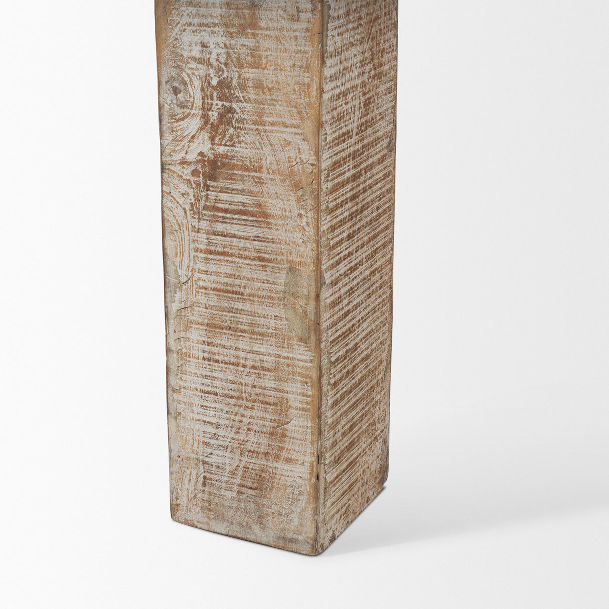 McArthur 84" Whitewash Reclaimed Wood Dining Table from Mercana - Luna Furniture