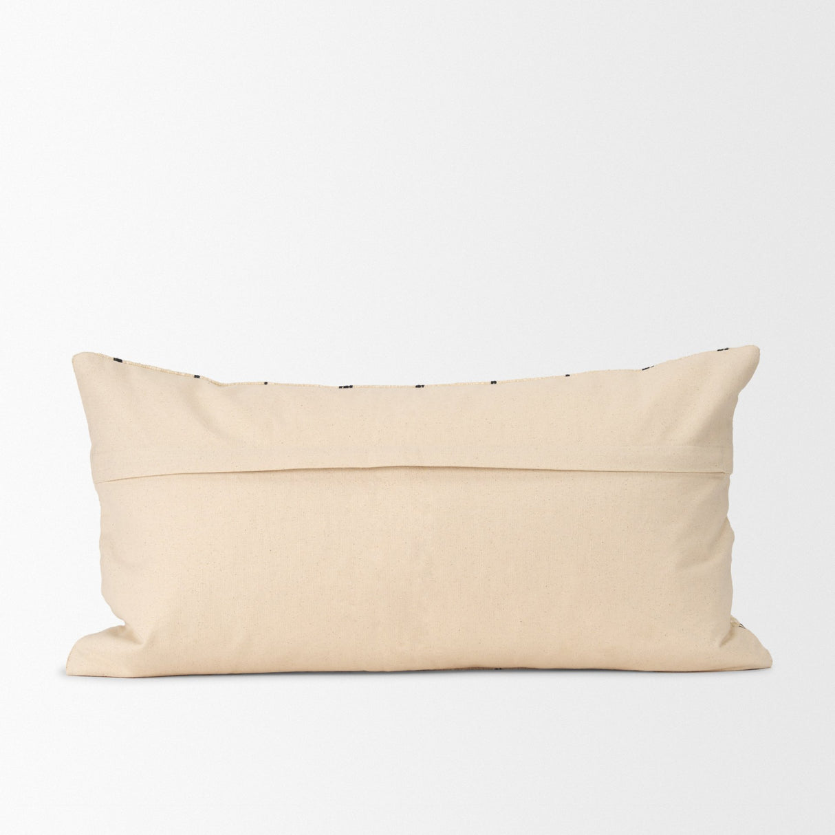 Jaela Beige and Black Striped Checkered Decorative Lumbar Pillow Cover from Mercana - Luna Furniture