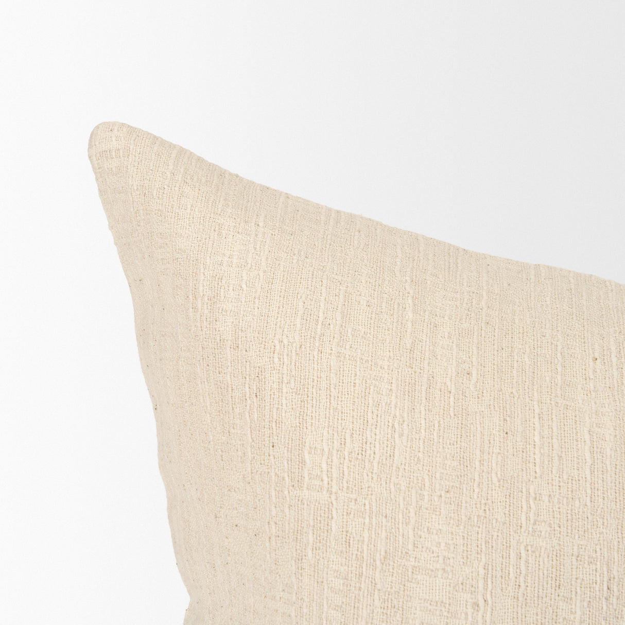 Jenner Cream Cotton-Linen Blend Decorative Square Pillow Cover from Mercana - Luna Furniture