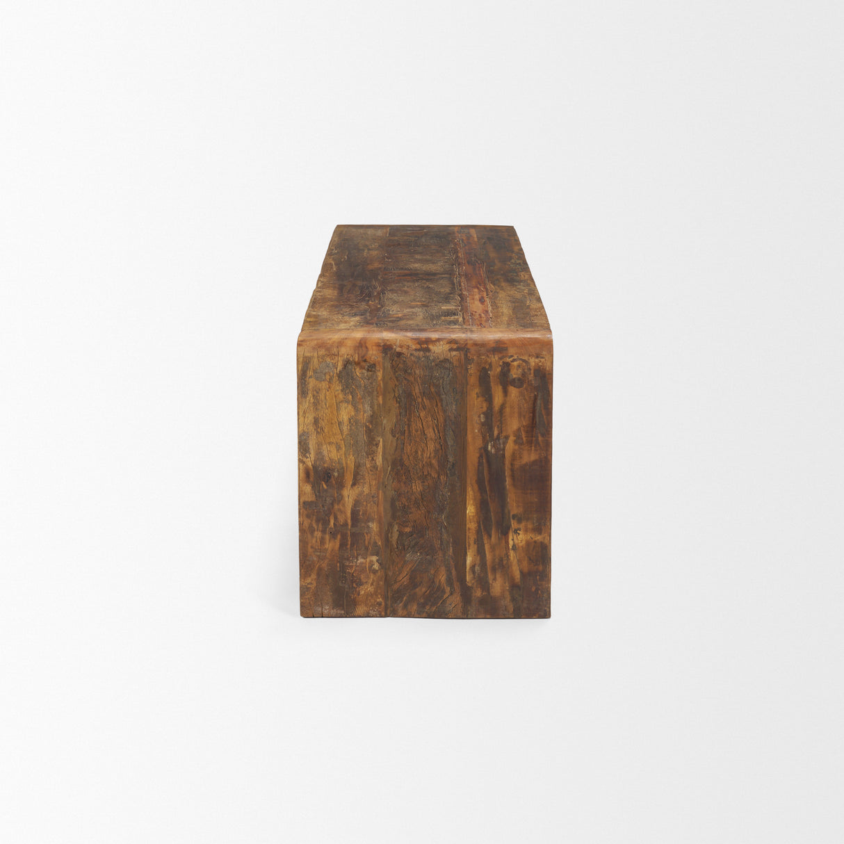 Estelle Rustic Brown Reclaimed Wood Bench from Mercana - Luna Furniture