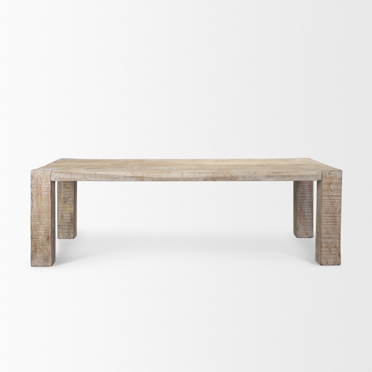 McArthur 94" Whitewash Reclaimed Wood Dining Table from Mercana - Luna Furniture