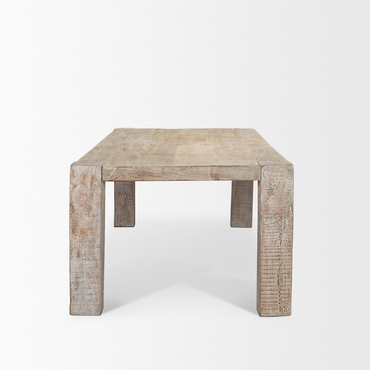 McArthur 94" Whitewash Reclaimed Wood Dining Table from Mercana - Luna Furniture