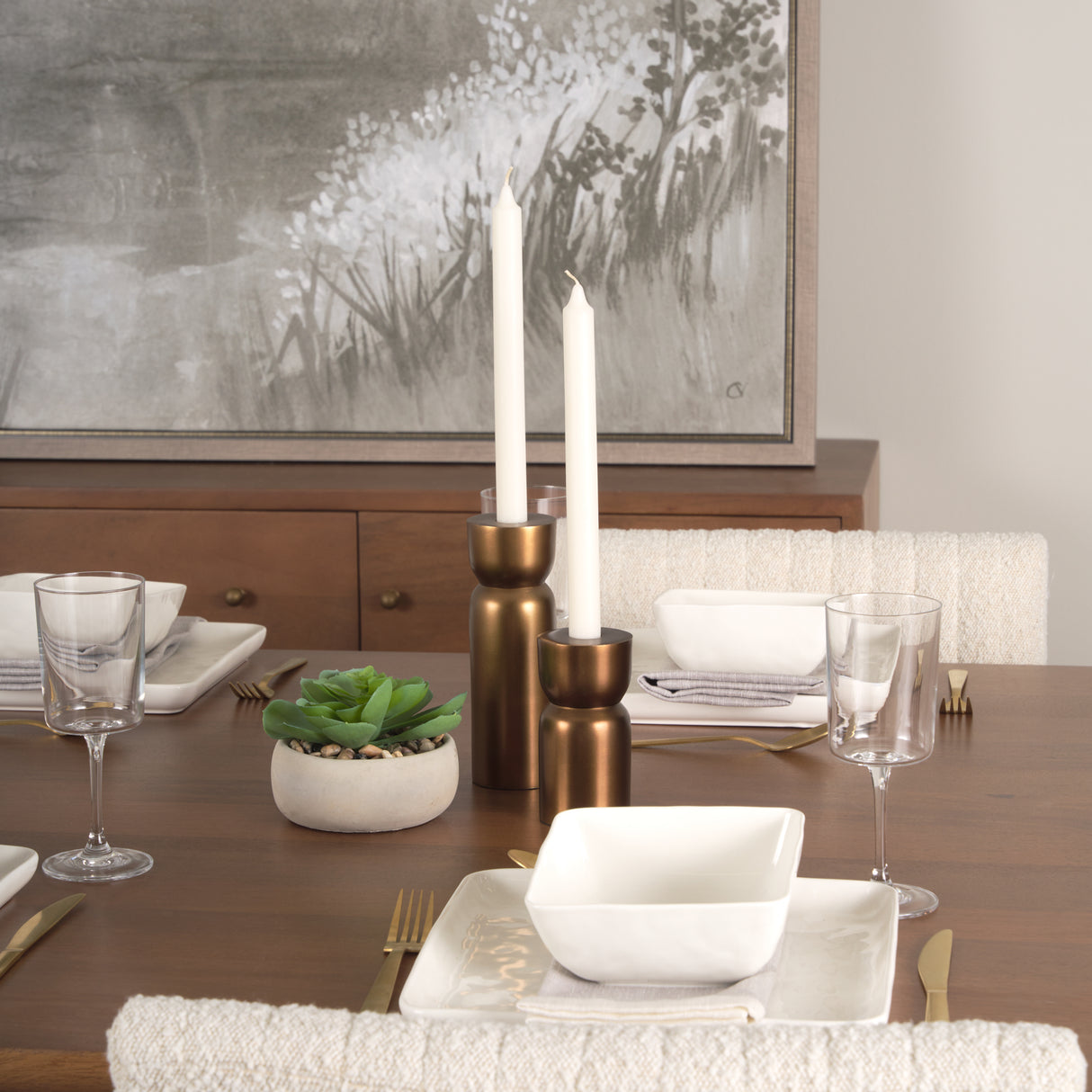 Malta Aluminum Candle Holder Small from Mercana - Luna Furniture