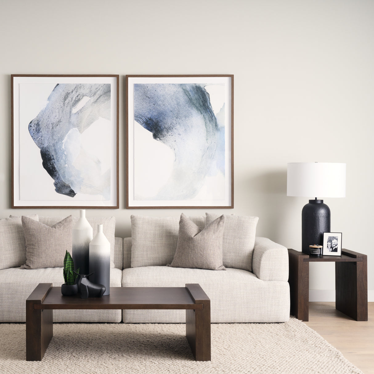 Wesson Dark Brown Wood Accent Table from Mercana - Luna Furniture