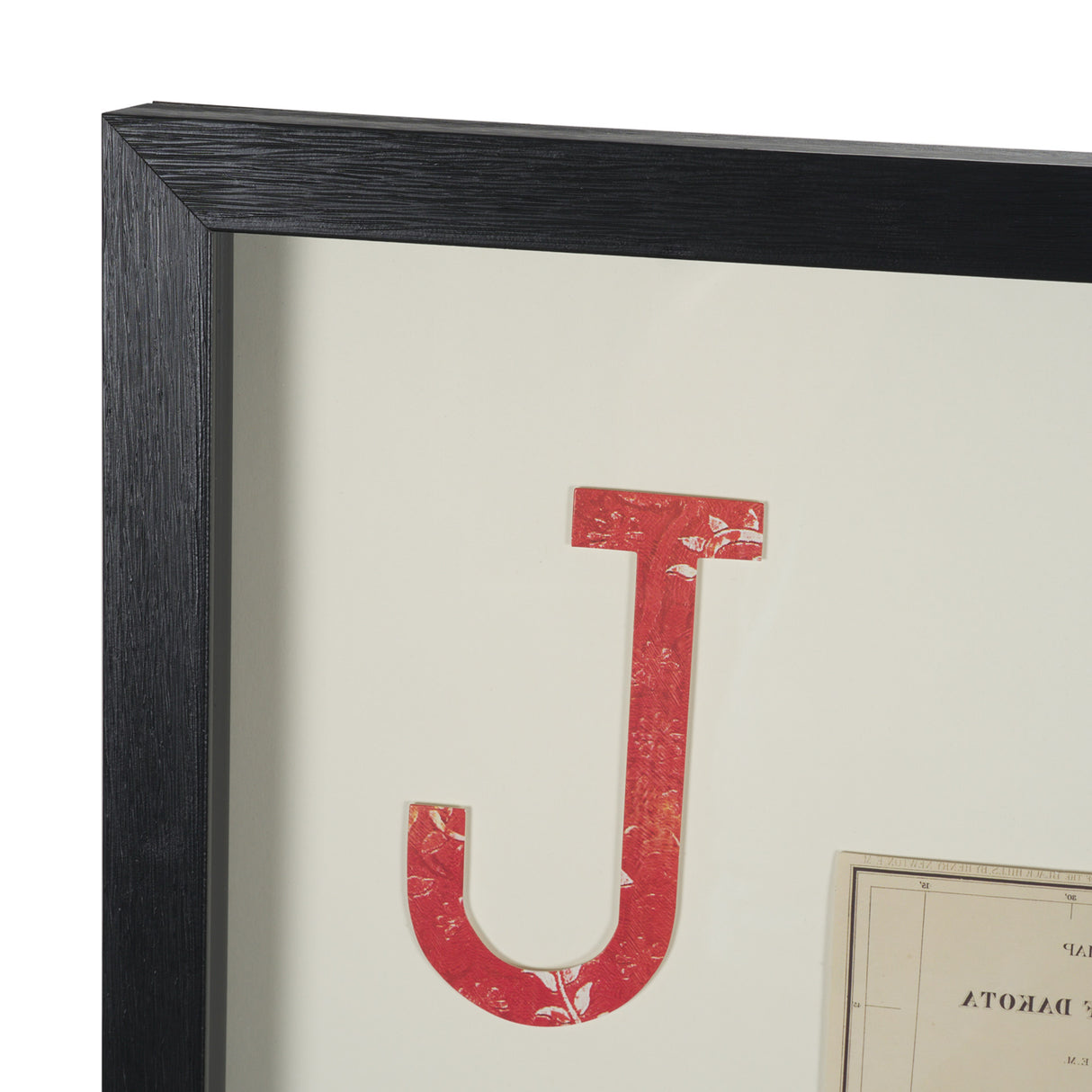 Jack of Diamonds Playing Card a Paper Mosaic Collage Framed Art under Glass from Mercana - Luna Furniture