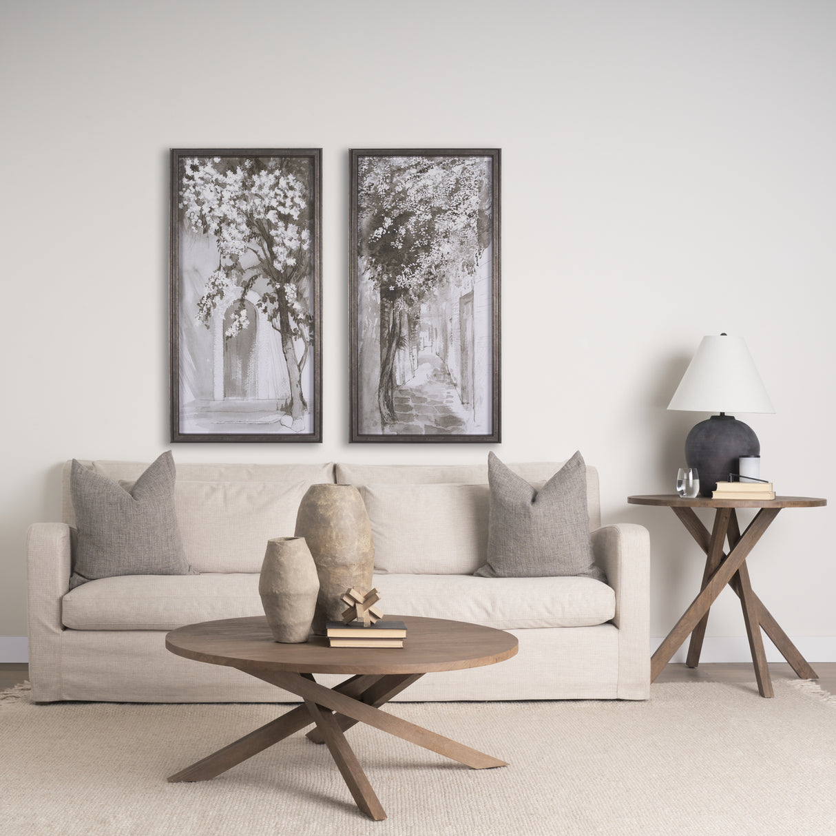 Blossoming Tree II by Mercana Studio a Hand Embellished Textured Framed Art Print from Mercana - Luna Furniture