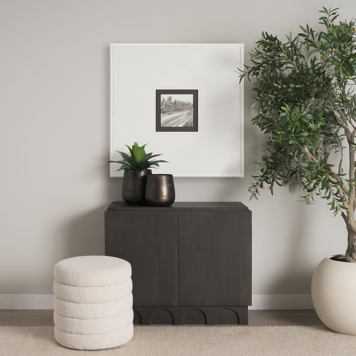 Country Road by Studio M a Handmade Original Framed Artwork under Glass from Mercana - Luna Furniture