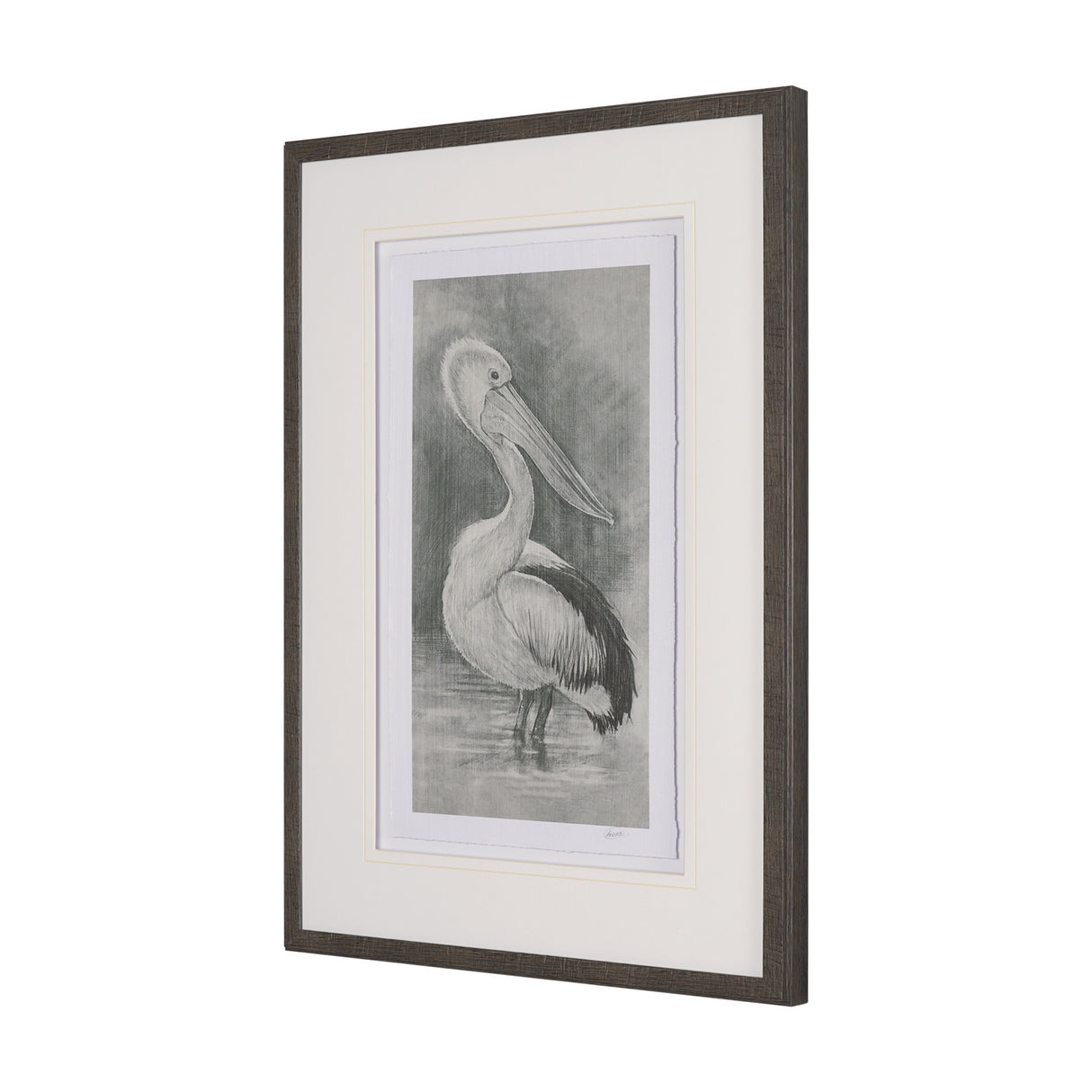 Pelican Sketch by Mercana Studio a Hand Embellished Framed Art Print Matted under Glass from Mercana - Luna Furniture