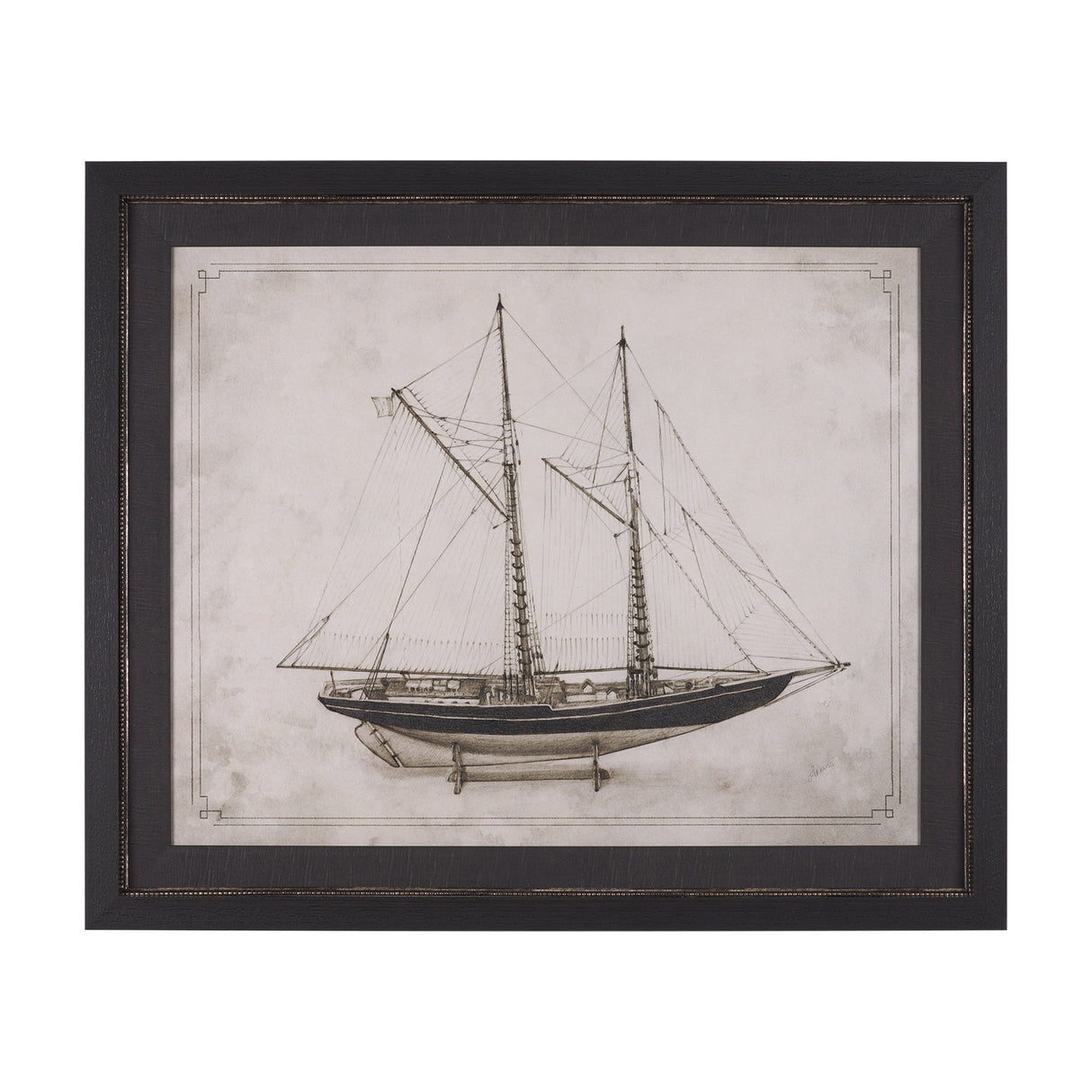 Bluenose II by Mercana Studio a Hand Embellished Framed Art Print from Mercana - Luna Furniture