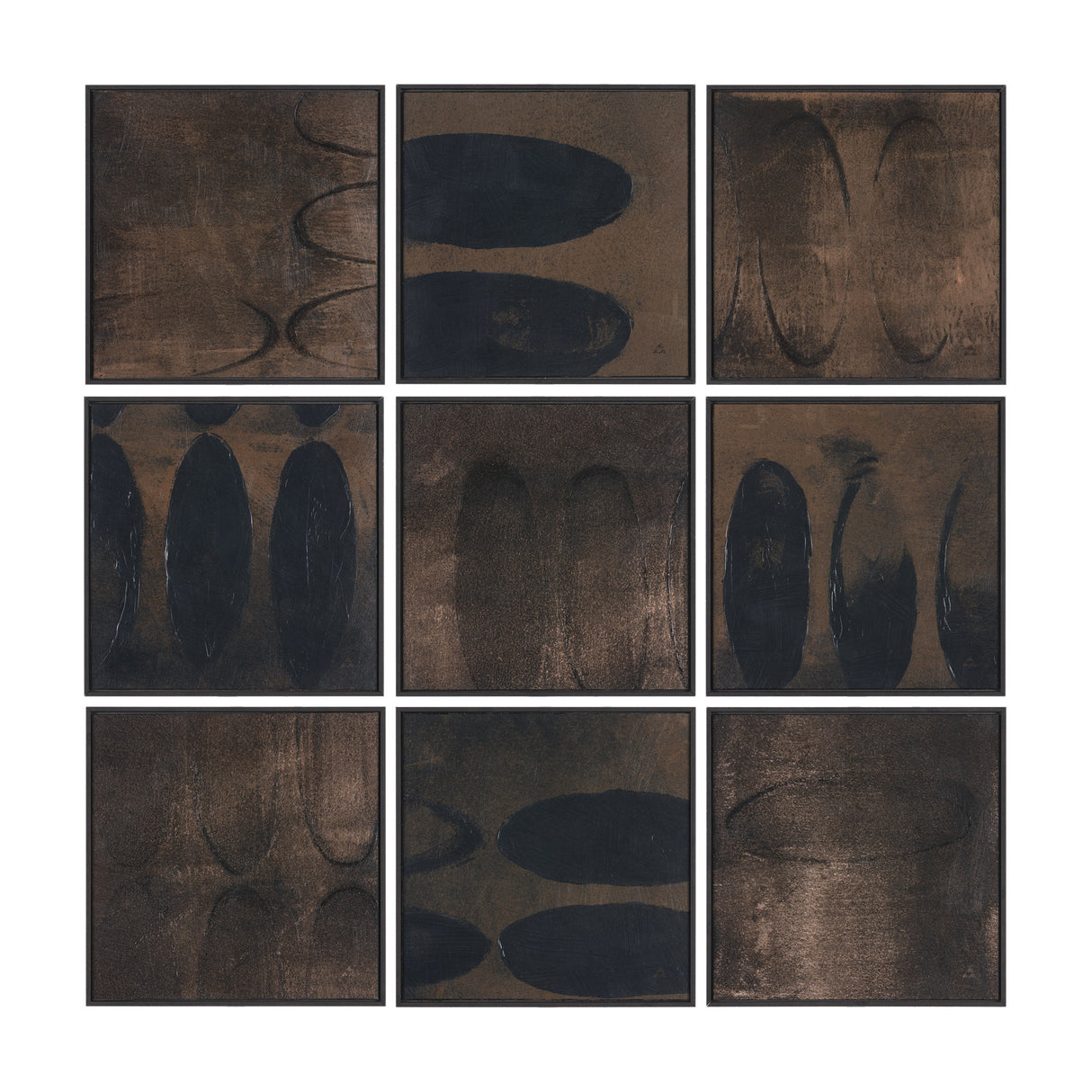 Earthly Echoes (Set of 9) by Mercana Studio a Hand Embellished Framed Art Print from Mercana - Luna Furniture