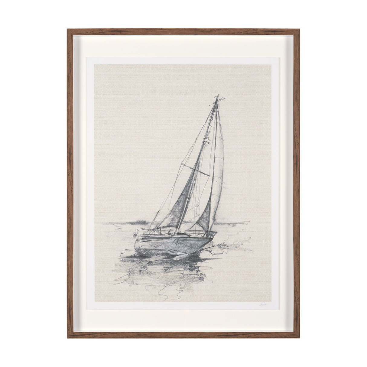 Sail Away II by Mercana Studio a Hand Embellished Framed Art Print Matted under Glass from Mercana - Luna Furniture