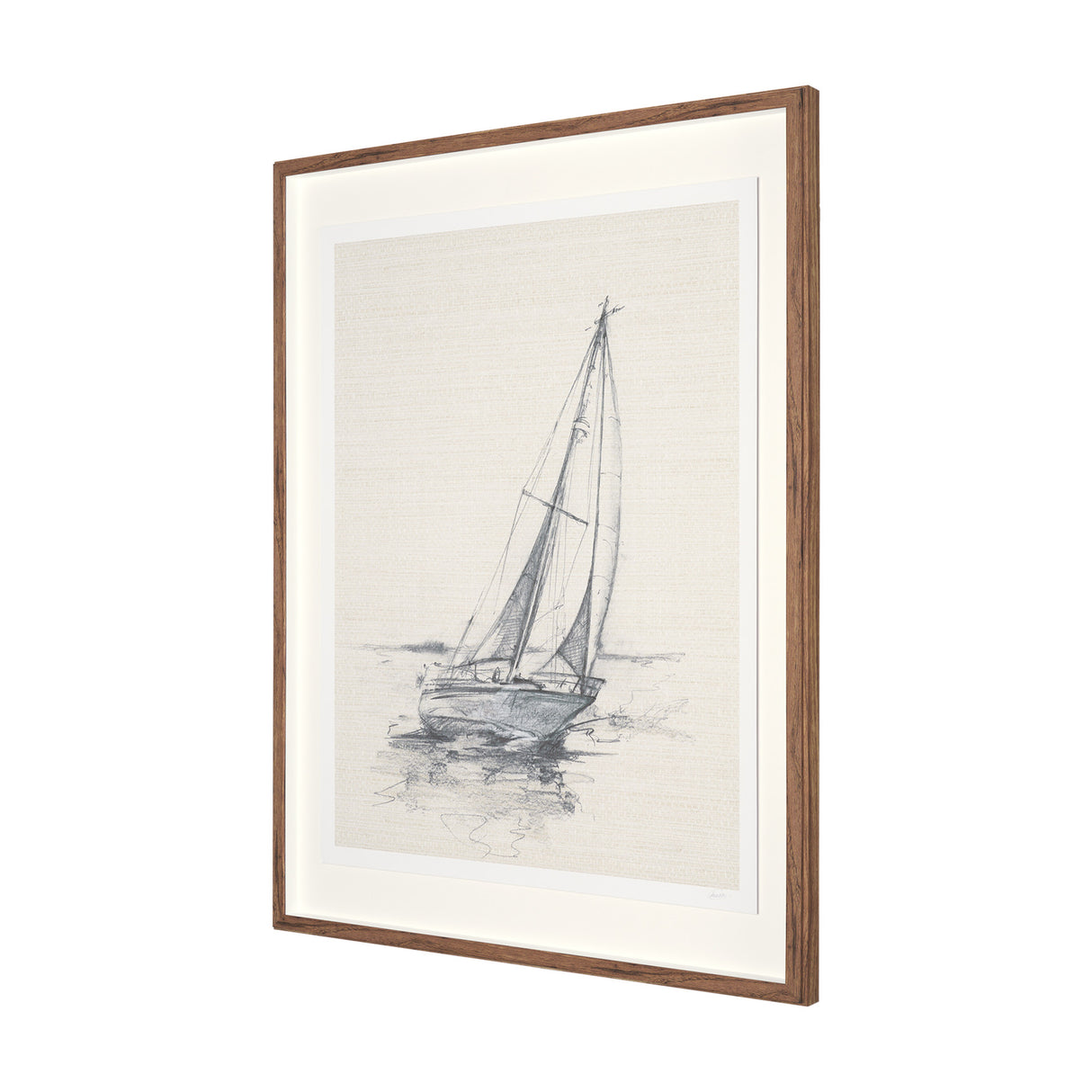 Sail Away II by Mercana Studio a Hand Embellished Framed Art Print Matted under Glass from Mercana - Luna Furniture