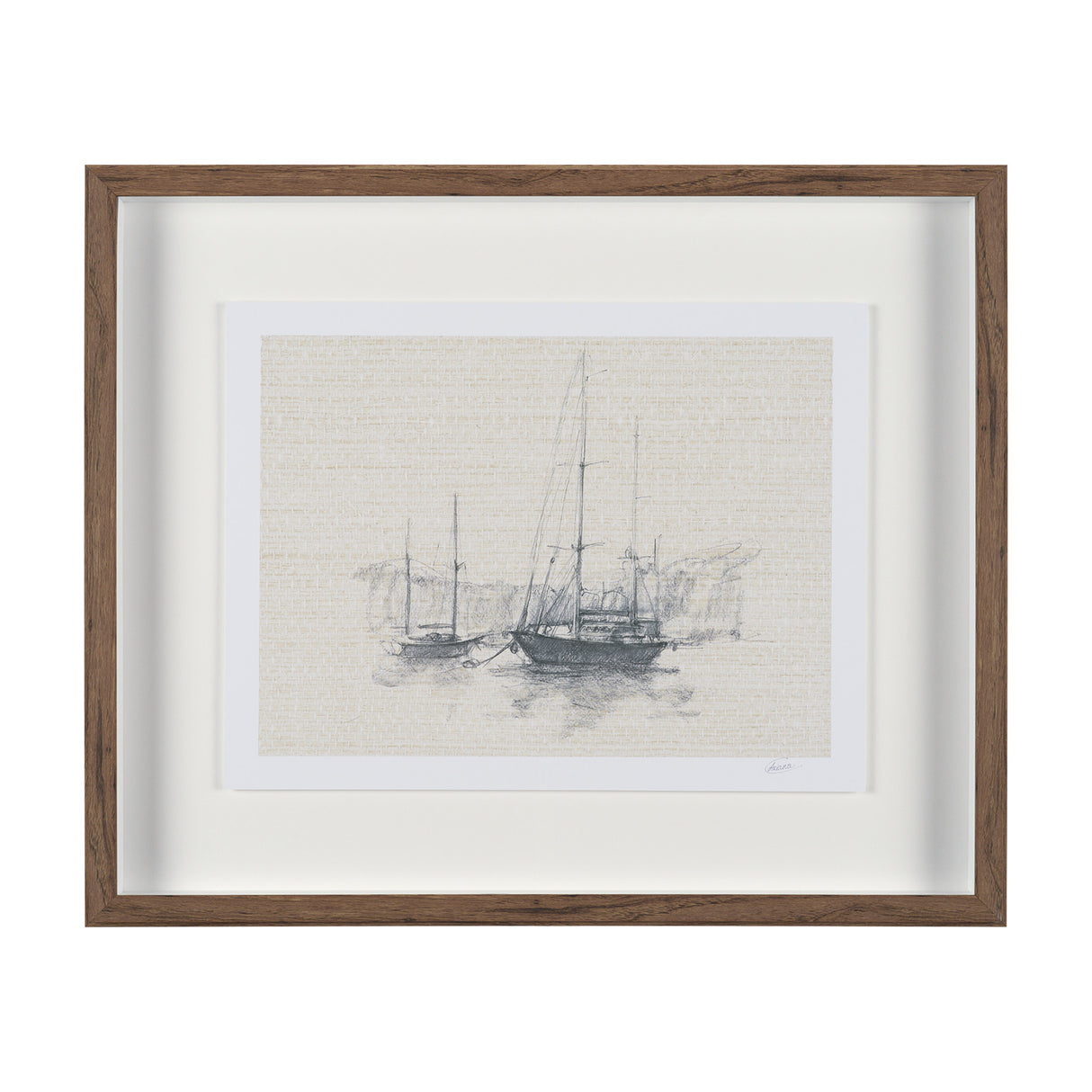 Sail Away IV by Mercana Studio a Hand Embellished Framed Art Print Matted under Glass from Mercana - Luna Furniture