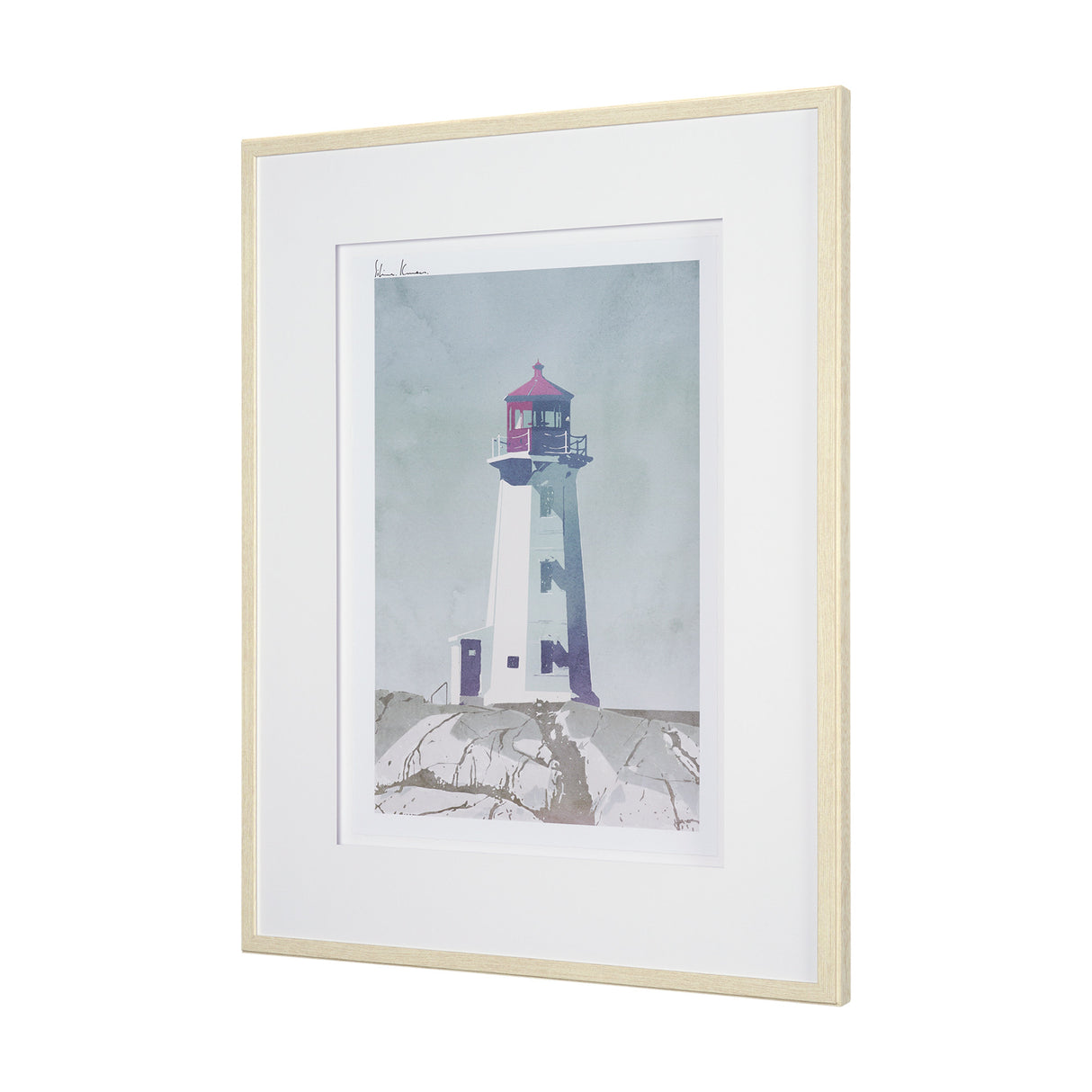 Lighthouse II-Tybee Island by Mercana Studio a Hand Embellished Framed Art Print Matted under Glass from Mercana - Luna Furniture