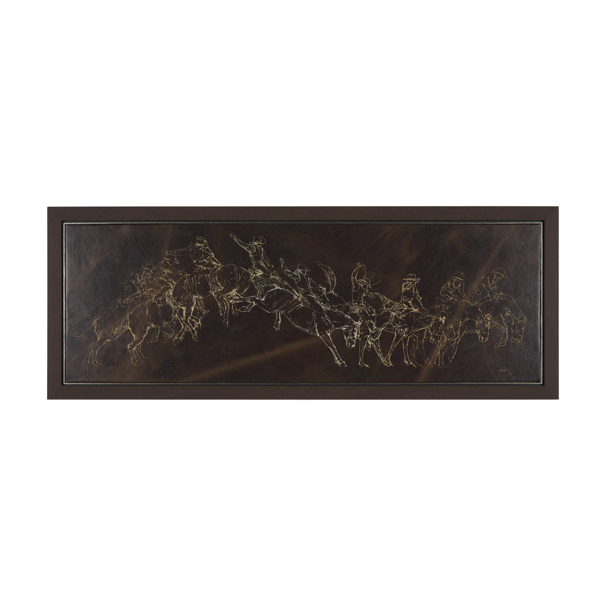 Ride 'Em Cowboy by Mercana Studio a Hand Embellished Textured Framed Canvas from Mercana - Luna Furniture