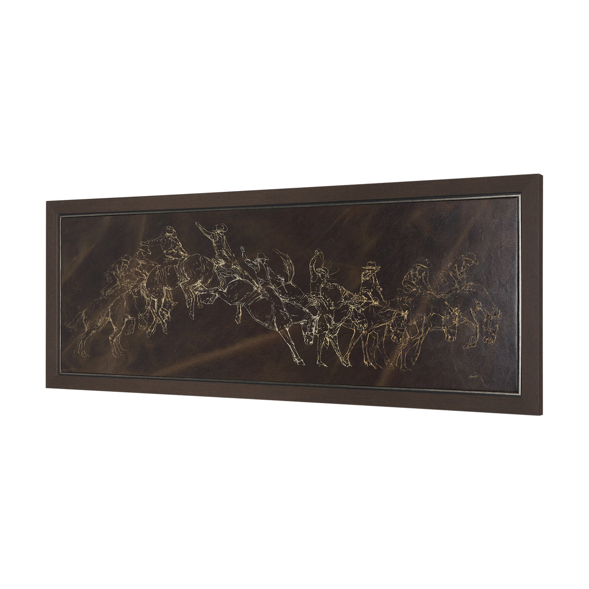 Ride 'Em Cowboy by Mercana Studio a Hand Embellished Textured Framed Canvas from Mercana - Luna Furniture