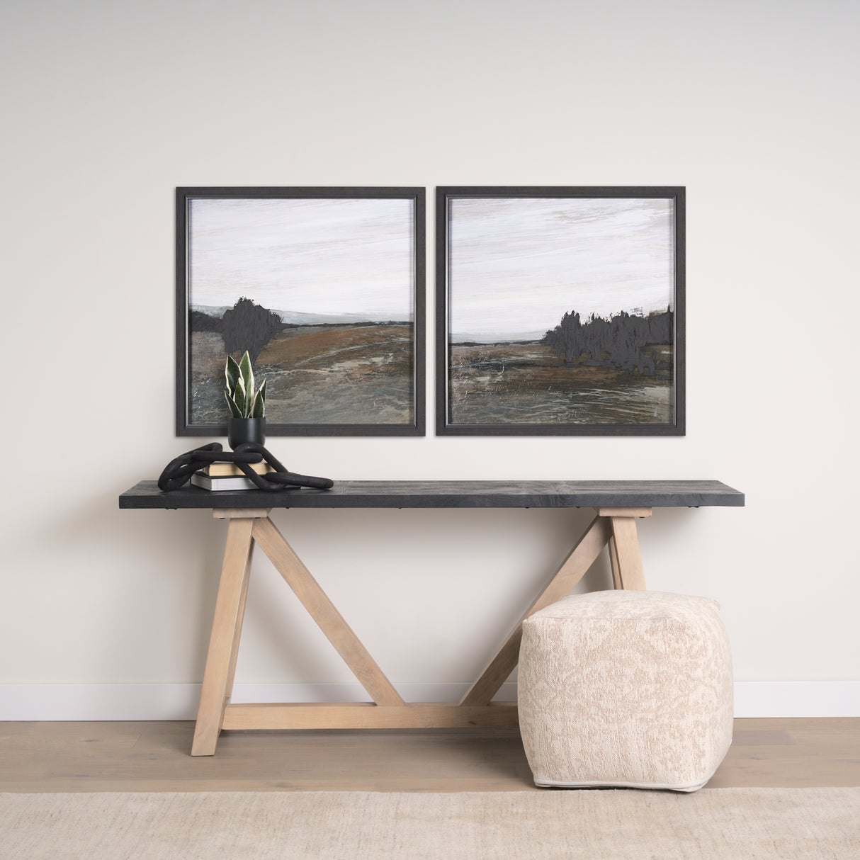 Cloudy Day II by Mercana Studio a Hand Embellished Textured Framed Art Print from Mercana - Luna Furniture