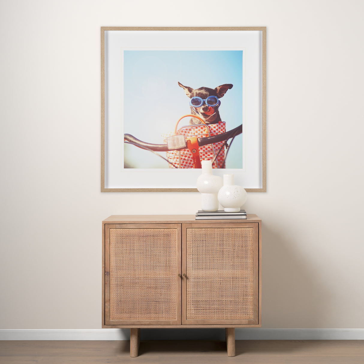 Retro Chihuahua by THE Studio a Framed Photo Art Print Matted under Glass from Mercana - Luna Furniture