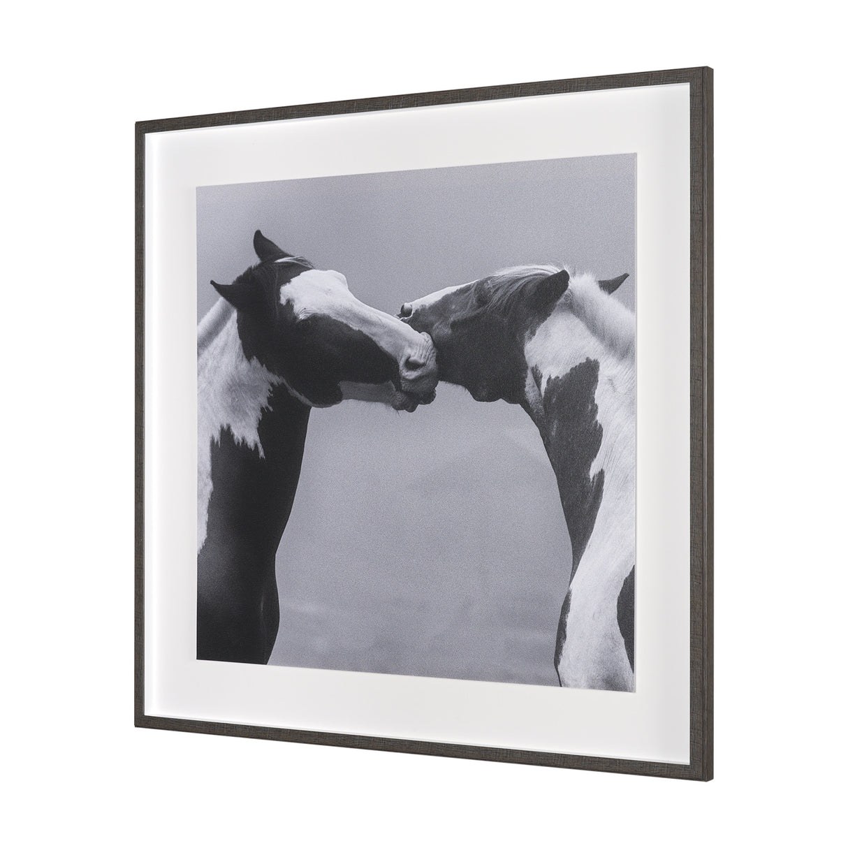 Horse Harmony - Nuzzle by Laura Warren a Hand Embellished Framed Photo Art Print Matted under Glass from Mercana - Luna Furniture