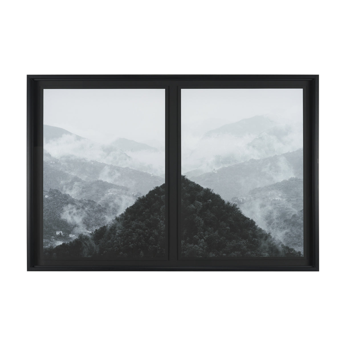 Morning Mist I by Deborah Revell a Hand Embellished Framed Print under Glass from Mercana - Luna Furniture