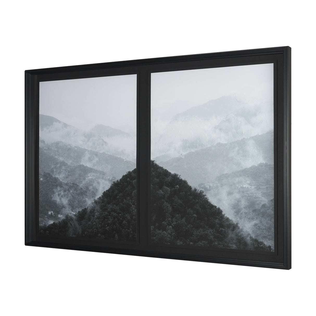 Morning Mist I by Deborah Revell a Hand Embellished Framed Print under Glass from Mercana - Luna Furniture