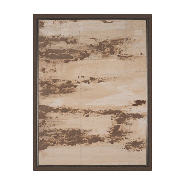 Flesh by Mercana Studio a Hand Embellished Textured Framed Canvas