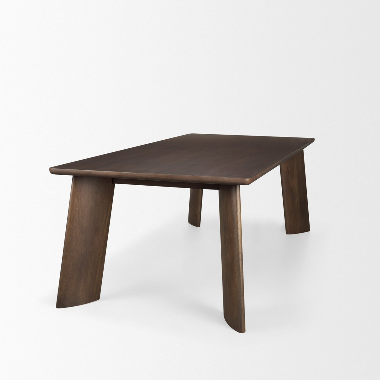 Jonan Solid Dark Brown Mango Wood Rectangular Dining Table from Mercana - Luna Furniture