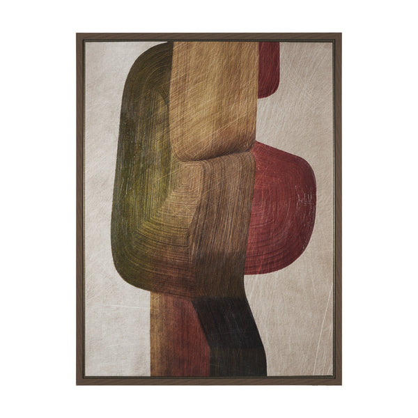 Alma - Metal Brushes II by Mercana Studio a Hand Embellished Textured Framed Canvas